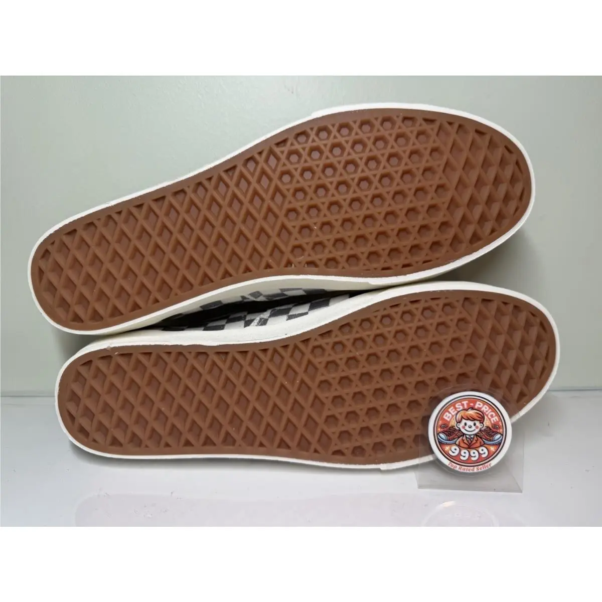 Vans shoes - VN000D047VF - Embroidered Check Lunar - Gray/ White 6