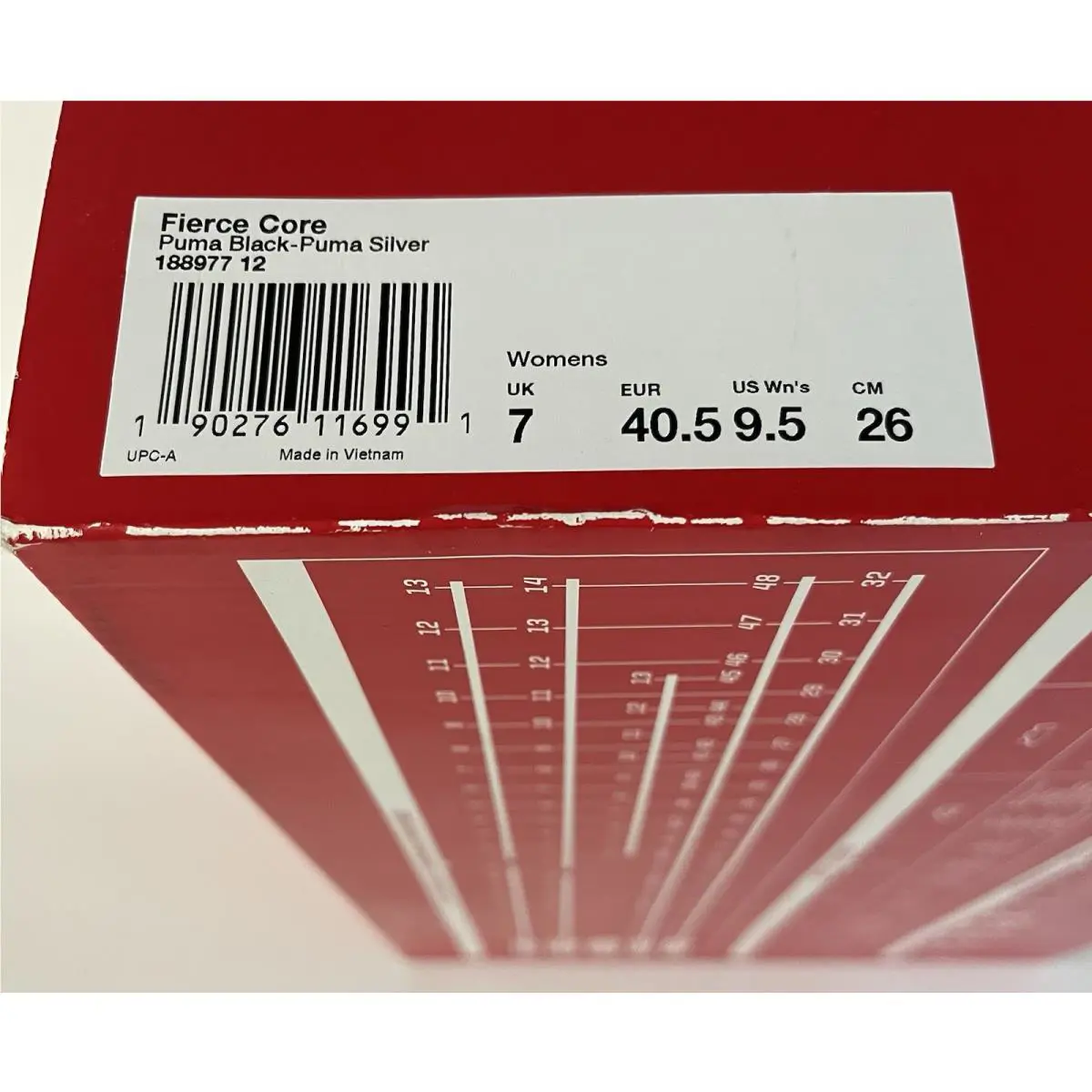 Puma shoes - PUMA Fierce Core - Fierce Core - 188977 12 - Black & Silver, Manufacturer: Black (UPC: 0190276116991) 4