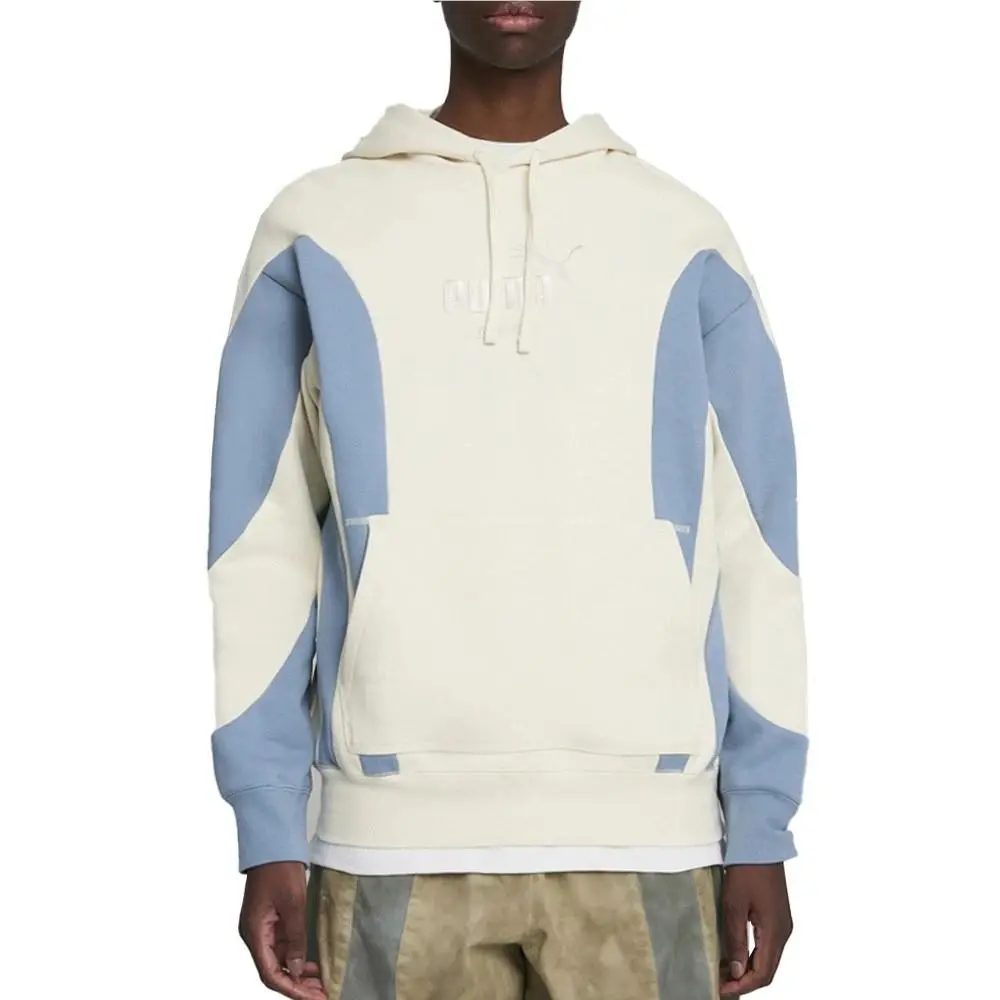 Puma x Kidsuper Hoodie Sugared Almond Beige Blue Pink Men`s Large 624077-87