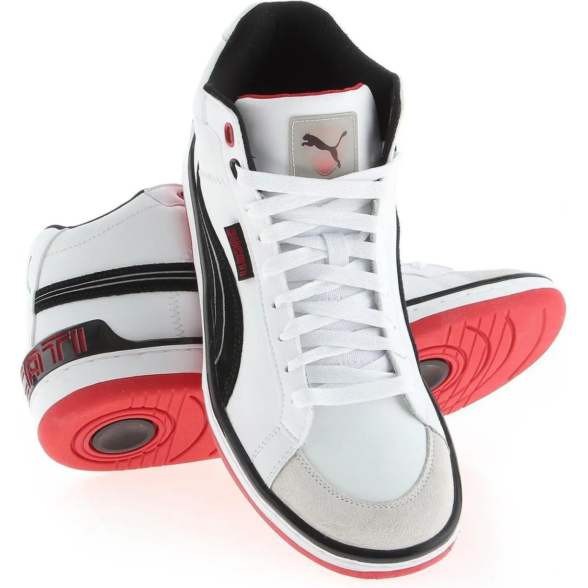 Puma Evo Ducati Mid Men`s Leather Hi-top Sneakers Size 14