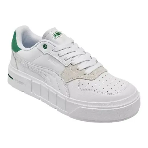 Puma Cali Court Match Women’s Shoes – Color: White/archive Green – Size: 10 - White/Green