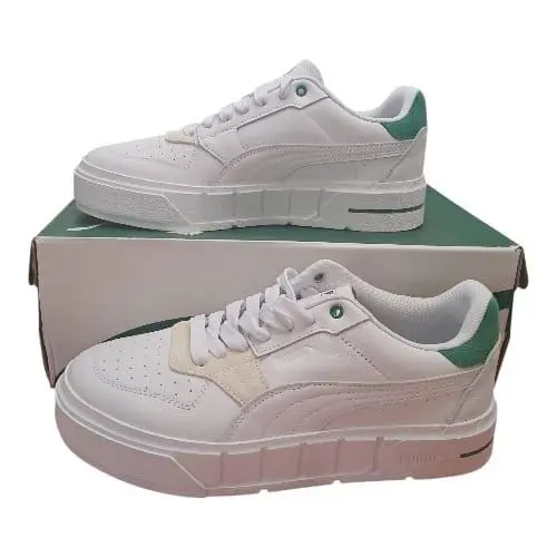 Puma shoes - Cali Court Match Wns - Cali Court Match Wns - 393094-01 - White/Green (UPC: 195731941859) 2