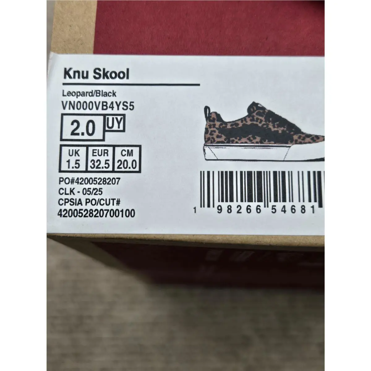Vans shoes - VANS Knu Skool - Knu Skool - VN000VB4YS5 - Leopard/Black/White 7