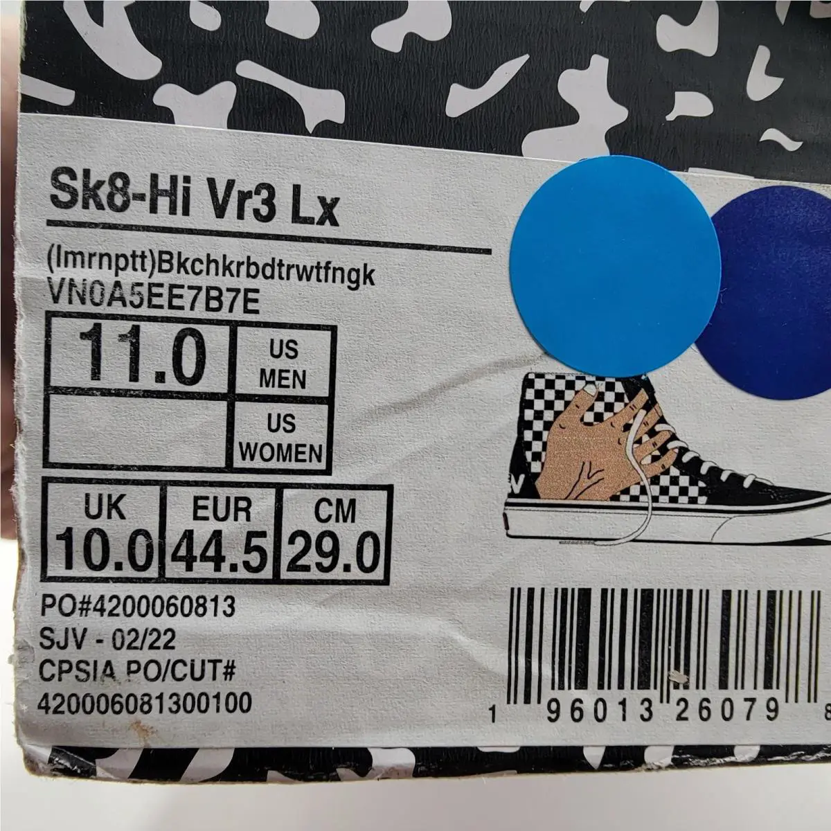 Vans shoes - Vans Sk8-Hi Vr3 Lx - Black 12