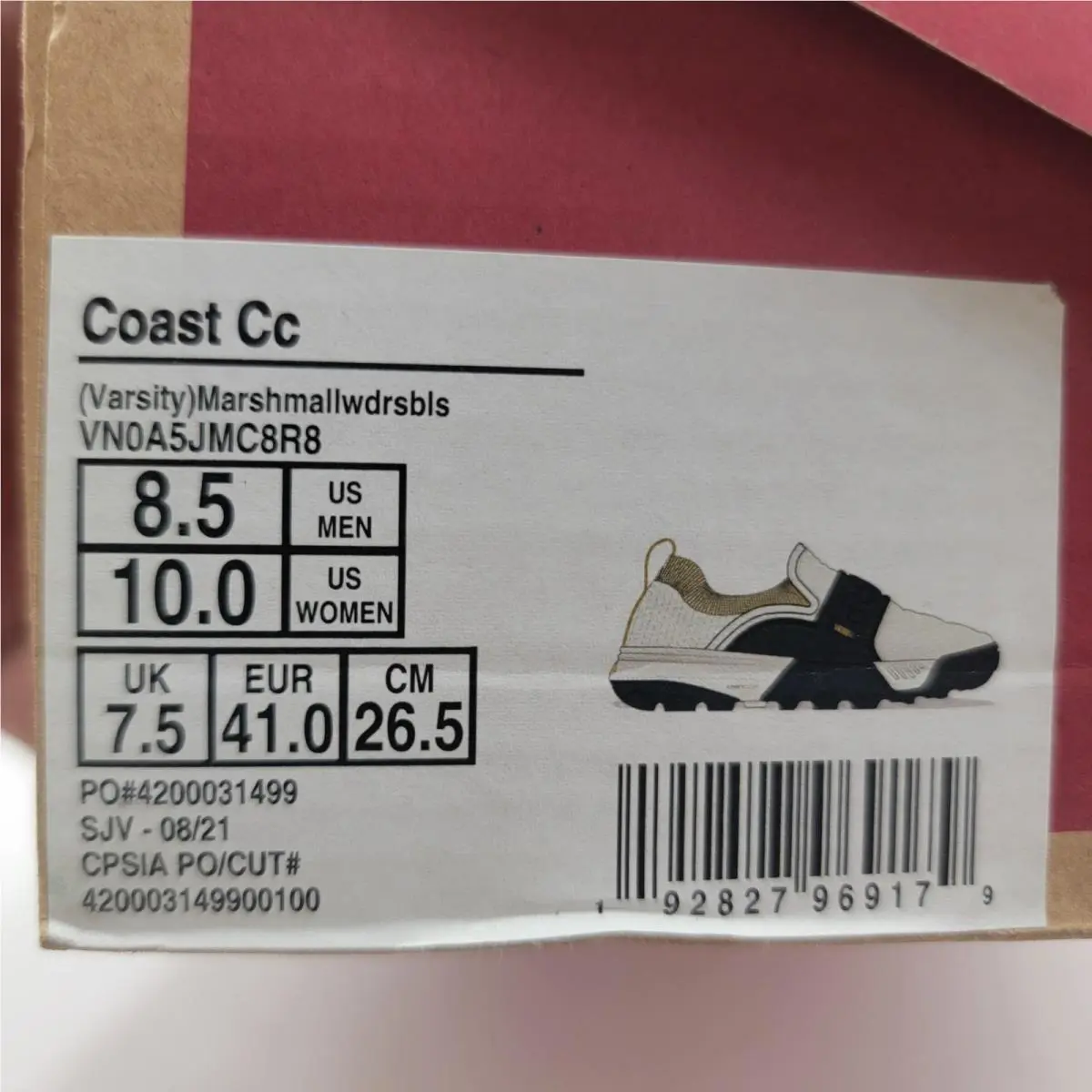 Vans shoes - Vans Coast CC - Coast - Blue 6