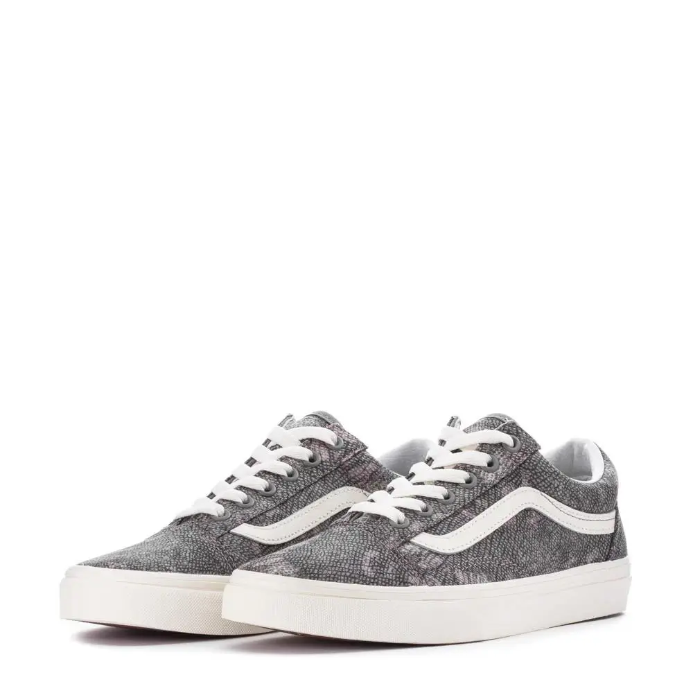 Vans Old Skool Low Unisex Men Size 8.5 = Women Size 10 Shoes Kobra Grey/wht - Kobra Gray - VN0A2Z42BXC