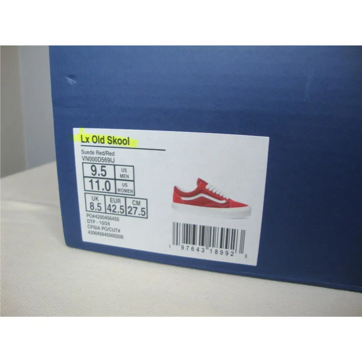 Vans shoes - VANS Old Skool LX - Old Skool - VN000D569IJ - Red (UPC: 197643189923) 7