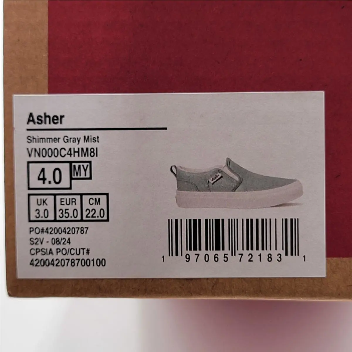Vans shoes - Vans Asher - Asher - Gray (UPC: 197065721831) 6