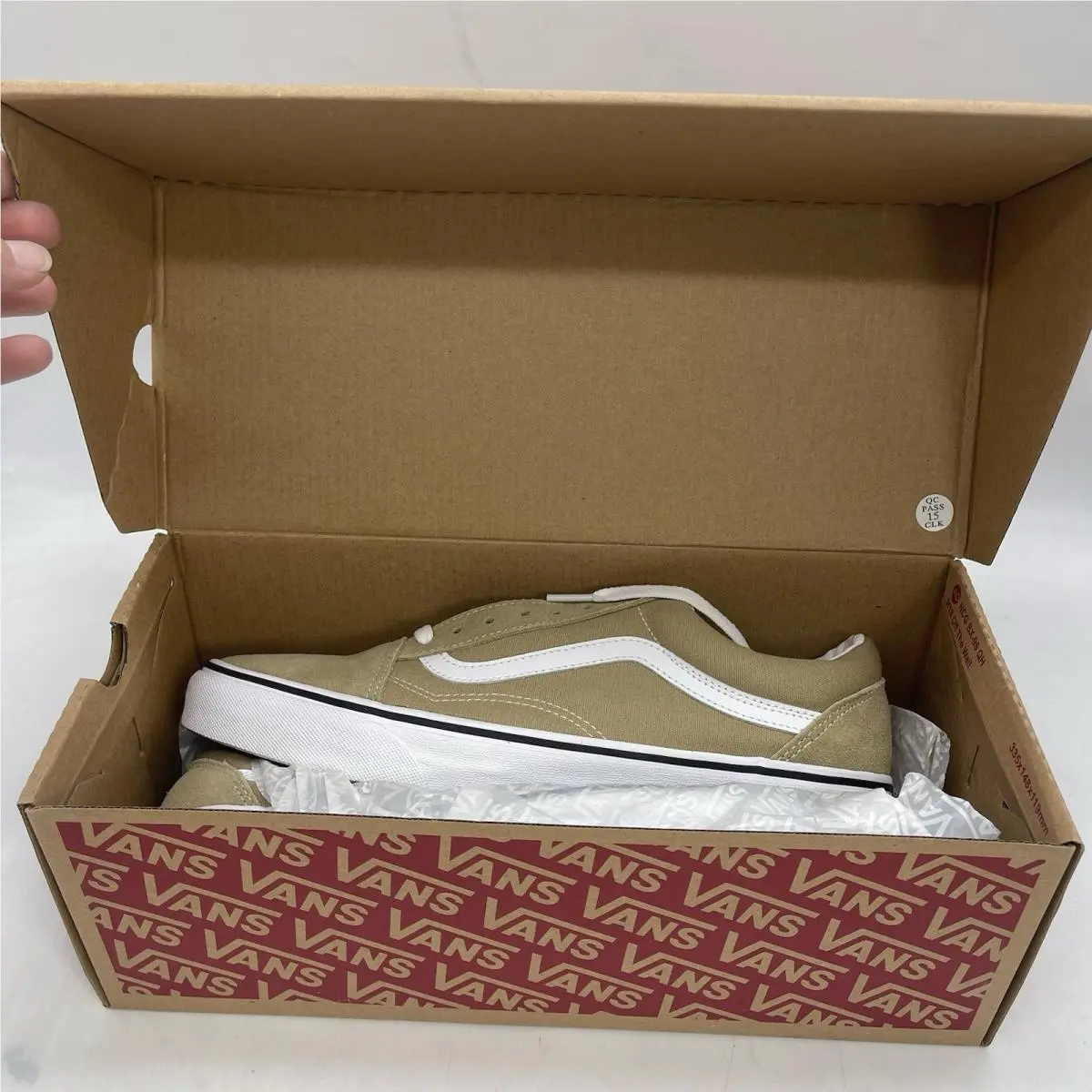 Old Skool Cornstalk Shoes Mens 10 True White Skater Sneakers VN0A38G17ZF by Vans