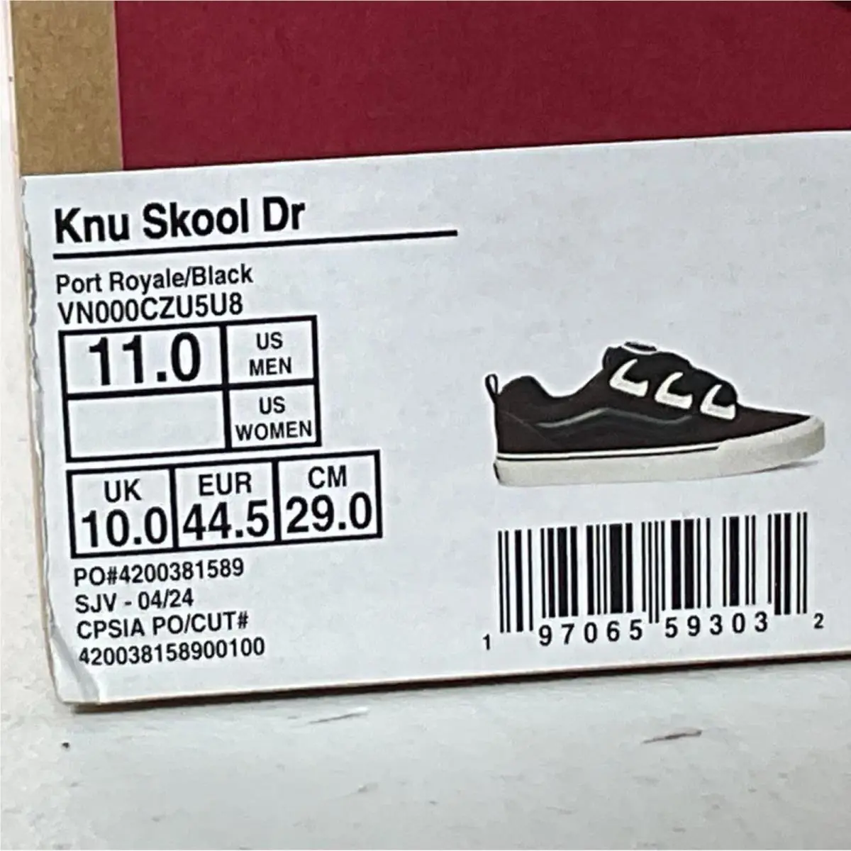 Vans shoes - VANS Knu Skool - Knu Skool - VN00CZU5U8 - Black (UPC: 197065593032) 5