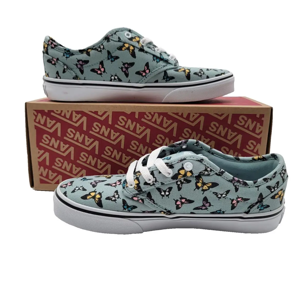 Vans shoes - Vans Atwood - Atwood - Grey Mist/Multicolor Butterfly Print 0