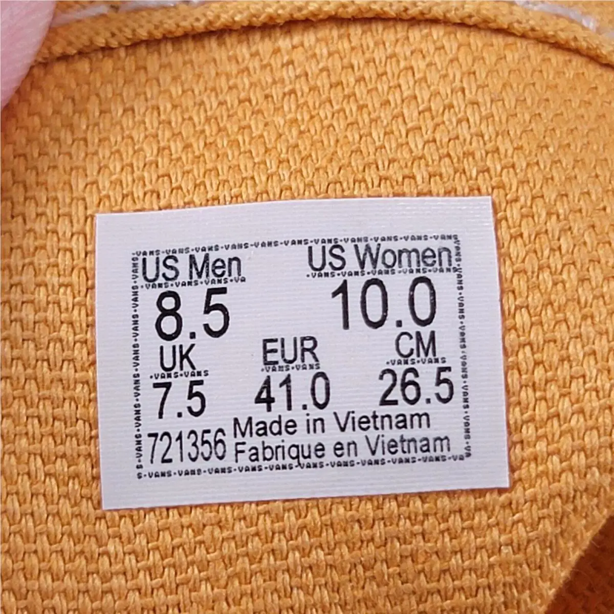 Vans shoes - VANS Off The Wall - Off The Wall - Gold (UPC: 194902604715) 5