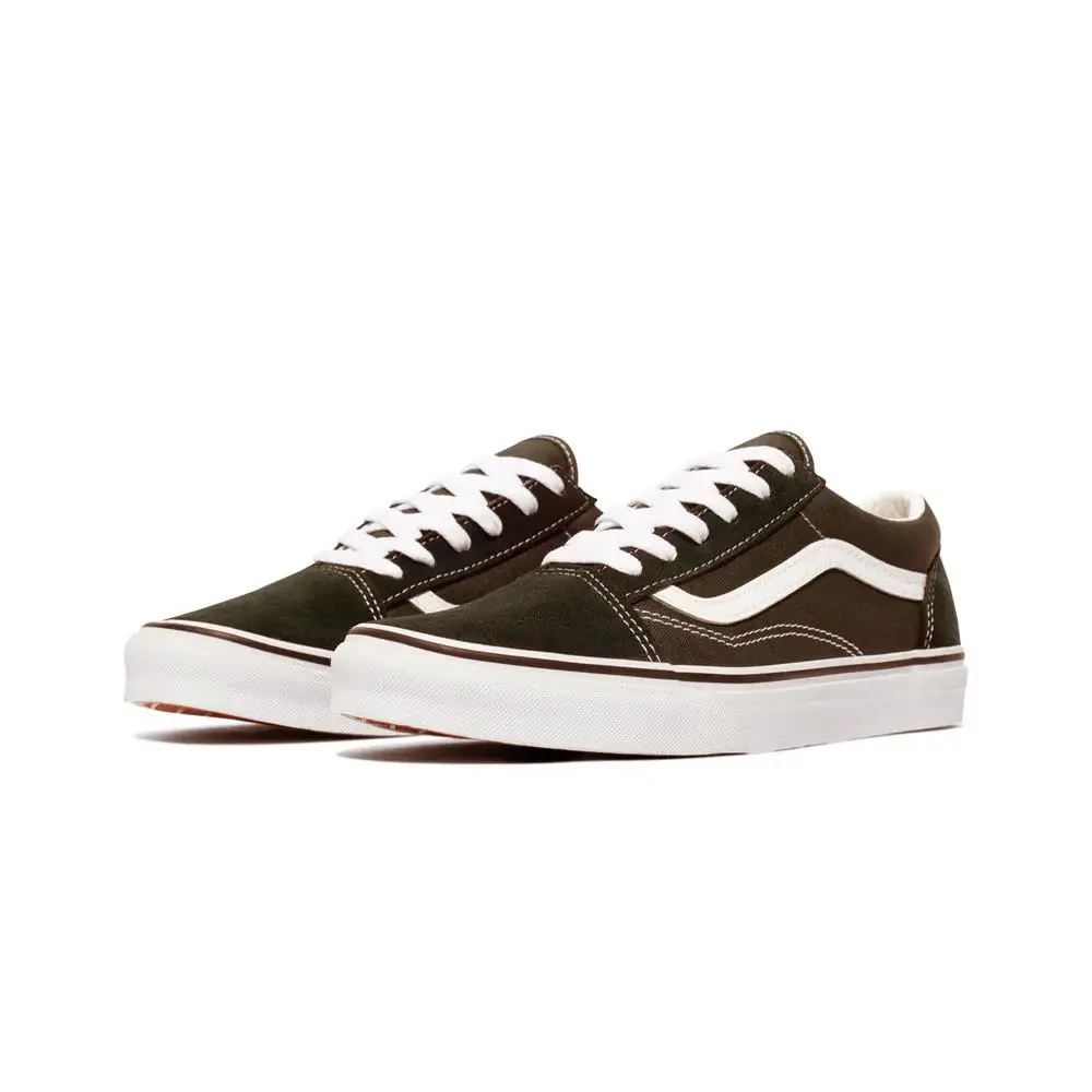 Vans Old Skool Low Unisex Men Size 3.5 = Women Size 5 Shoes Espresso/white - BROWN/WHITE - U25 - A971599