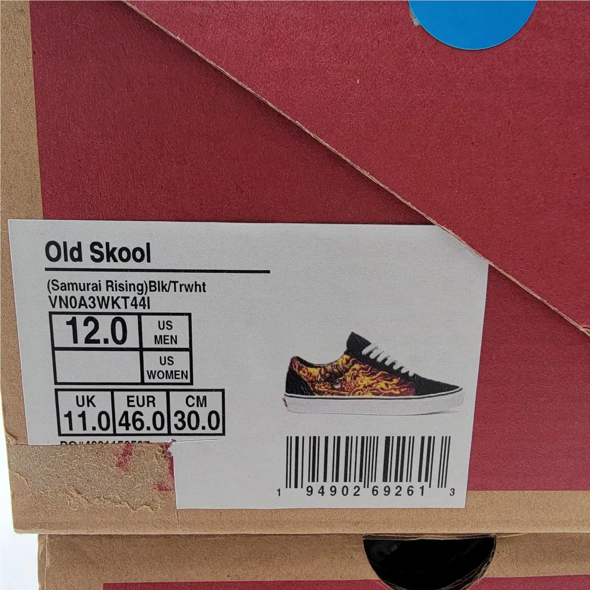 Vans shoes - Vans Old Skool Samurai Rising VN0A3WKT44I - Black 6