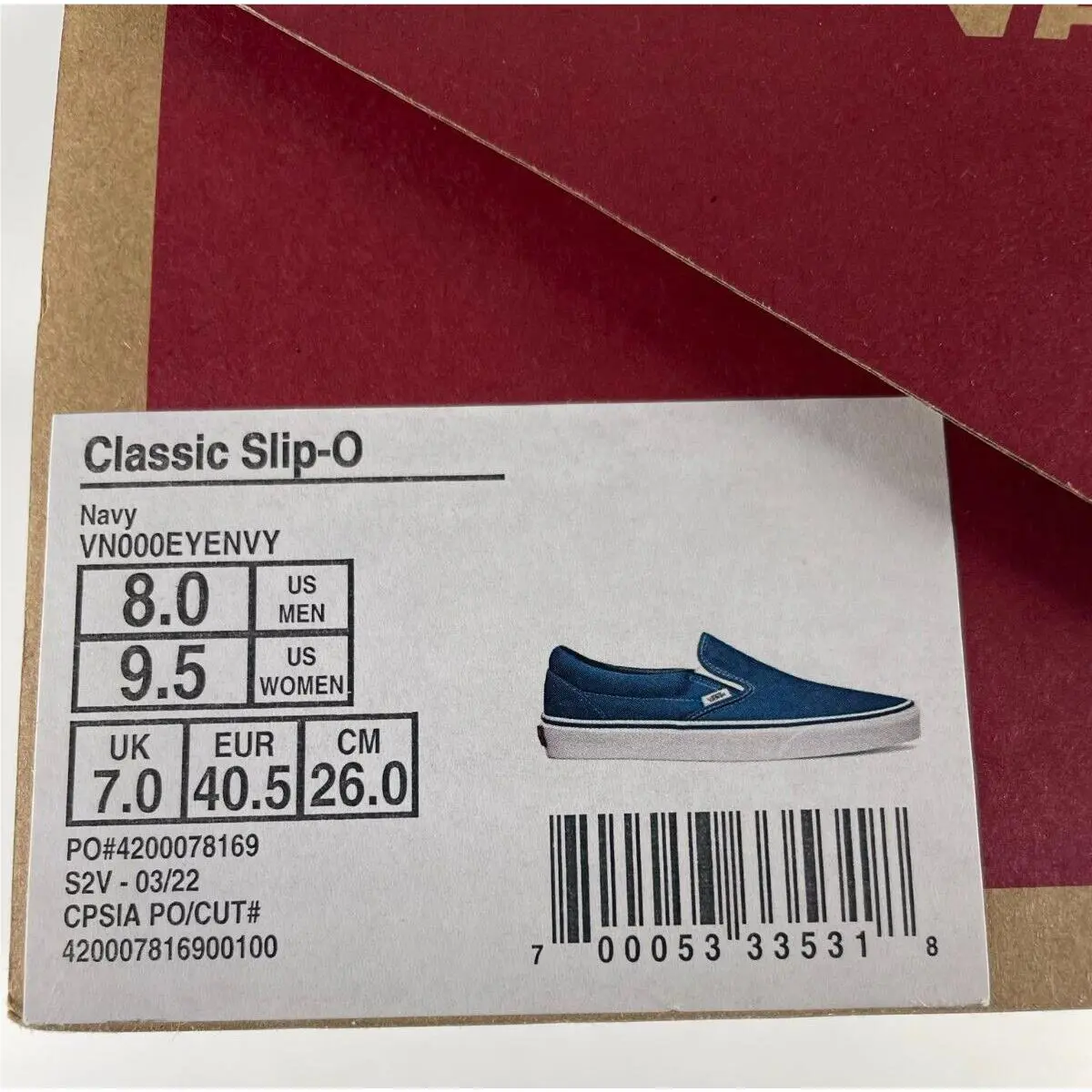 Vans shoes - VANS Classic - Classic - Blue 4