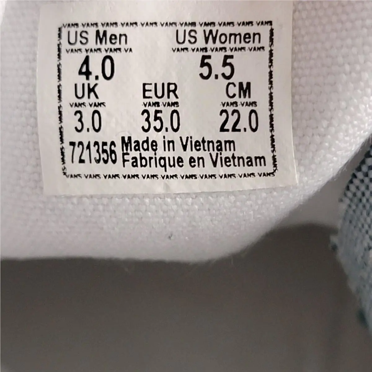 Vans shoes - VANS Authentic - Authentic - VN0A38EMVK81 - Blue (UPC: 192824197131) 7