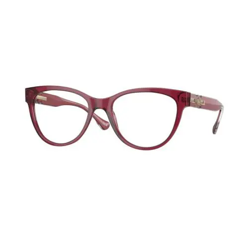Versace Eyeglasses VE 3304 5357 Glasses Transparent Pinkish Red 51 Optical Frame