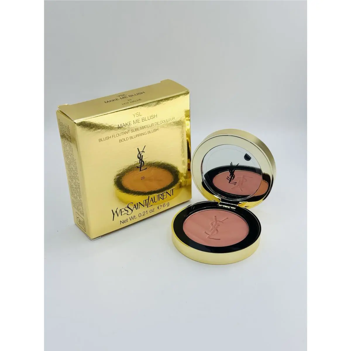 Yves Saint Laurent Make Me Blush 24H Buildable Powder Blush 23 Hot Mauve Matte