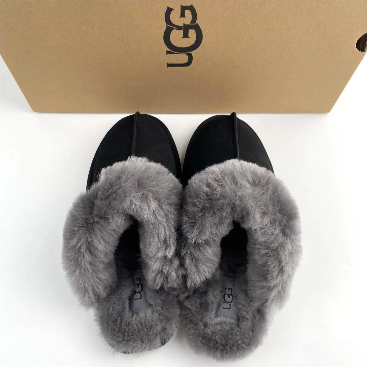 UGG shoes - UGG Scuffette II - Scuffette - Black/Grey 2