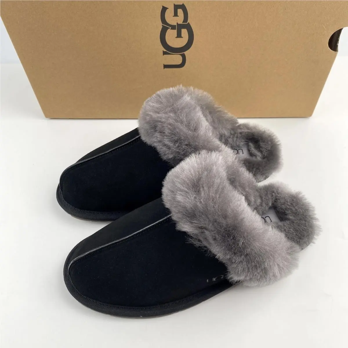 UGG shoes - UGG Scuffette II - Scuffette - Black/Grey 4