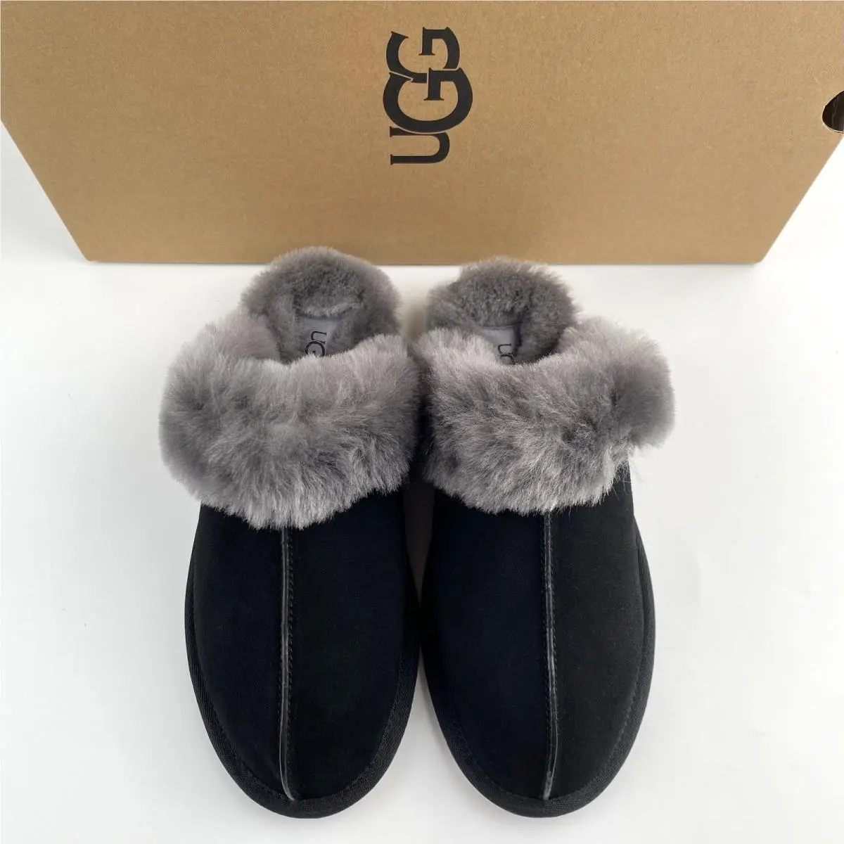 UGG shoes - UGG Scuffette II - Scuffette - Black/Grey 5