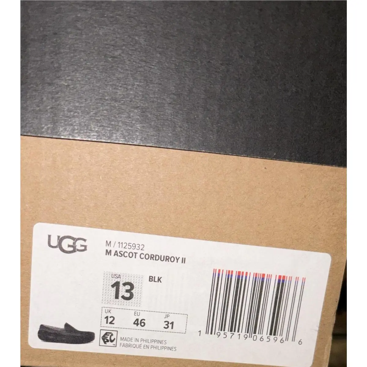 UGG shoes - Ugg Australia Ascot Corduroy II - Black 4