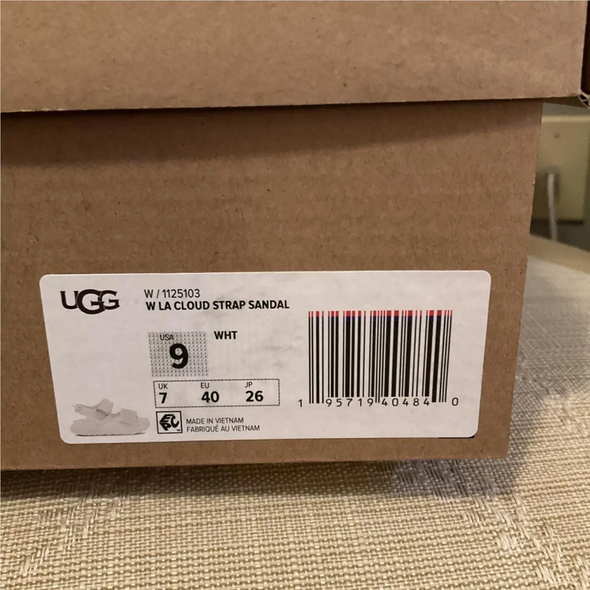 UGG shoes - UGG La Cloud Sport Sandal - White 6