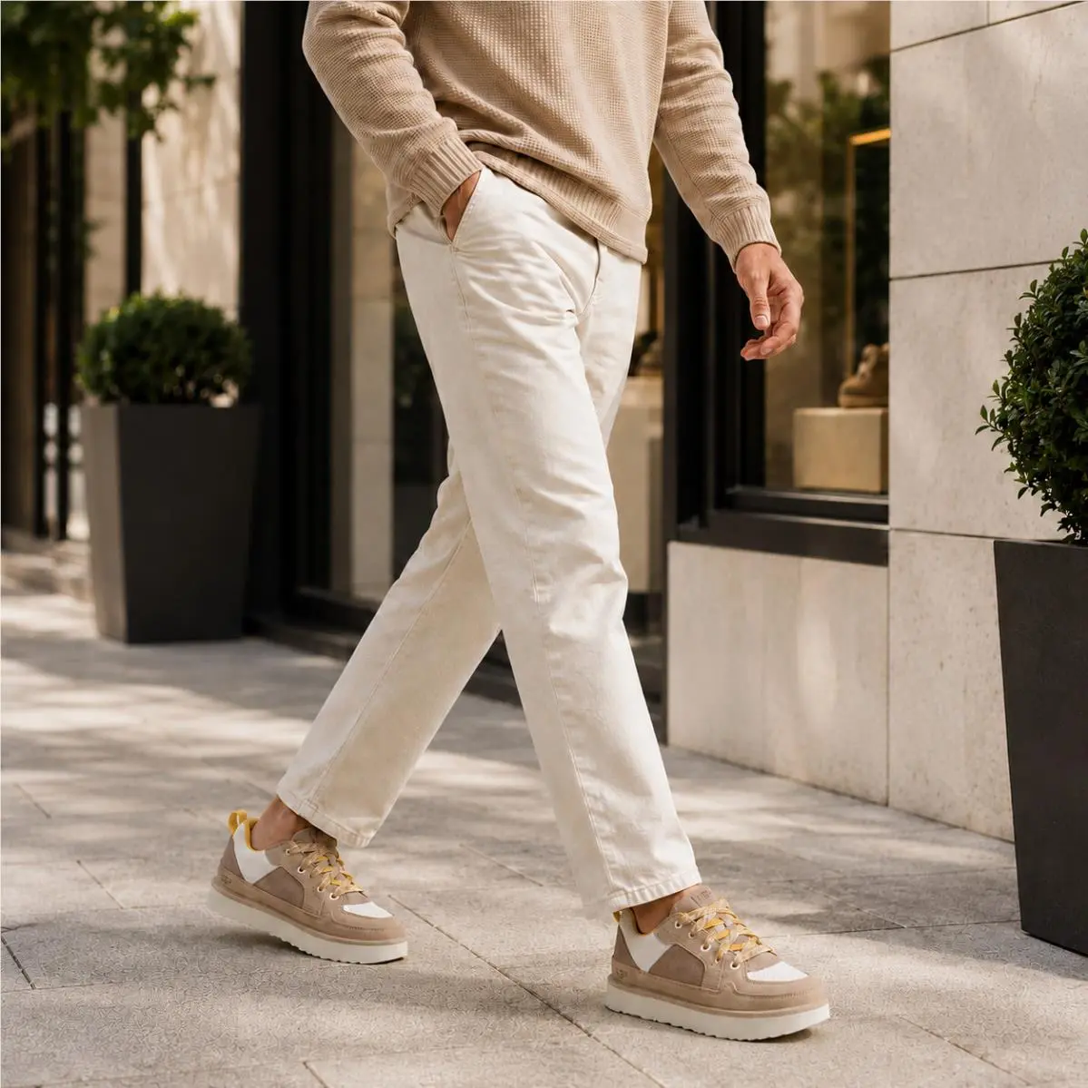 UGG shoes - UGG Australia Lo Lowmel - Australia Lowmel - 1169493-MDSD - Sand Brown / Cream / Yellow (UPC: 198605295164) 0