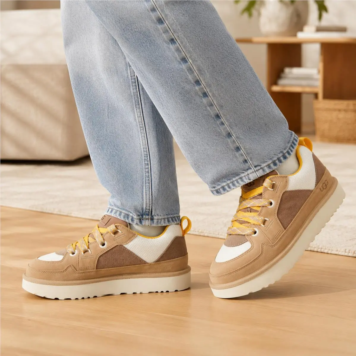 UGG shoes - UGG Australia Lo Lowmel - Australia Lowmel - 1169493-MDSD - Sand Brown / Cream / Yellow (UPC: 198605295164) 3