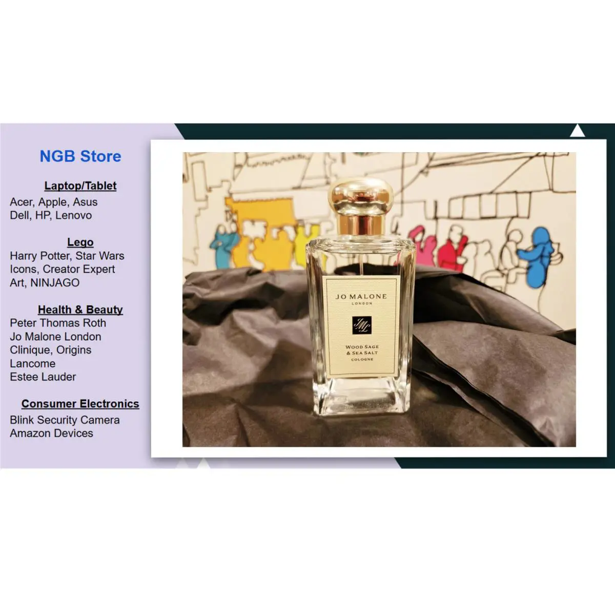 Jo Malone London Wood Sage Sea Salt Cologne 3.4 oz / 100ml In Gift Box