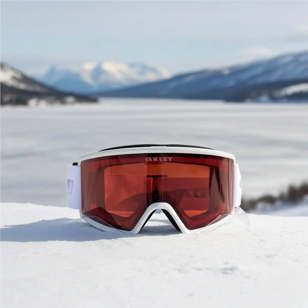 Oakley Snow Goggles Target Line L Matte White Frame Prizm Rose Lens