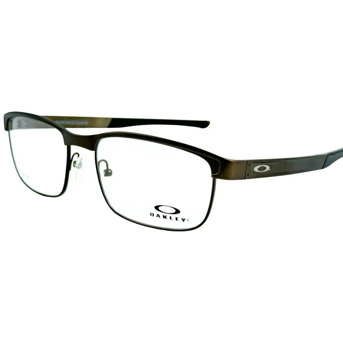 Oakley Surface Plate OX5132 Mens Metal Eyeglass Frame 02 Pewter 56-18 Titanium - Frame: Gray