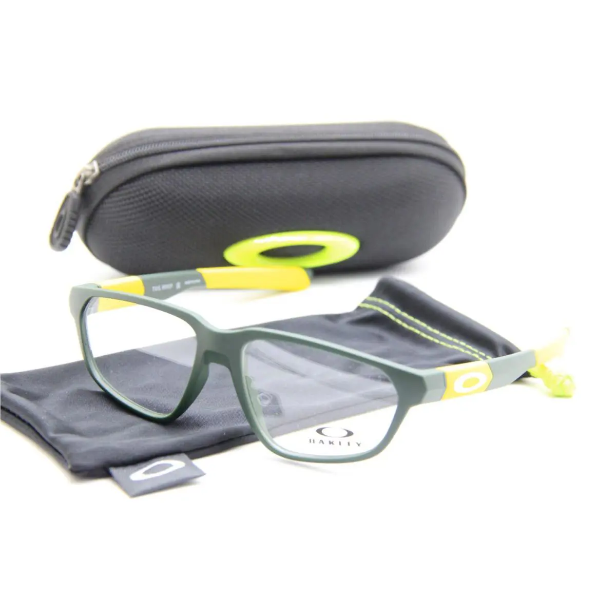 OY 8011-0349 Tail Whip Satin Green Eyeglasses W/case 49-14 by Oakley