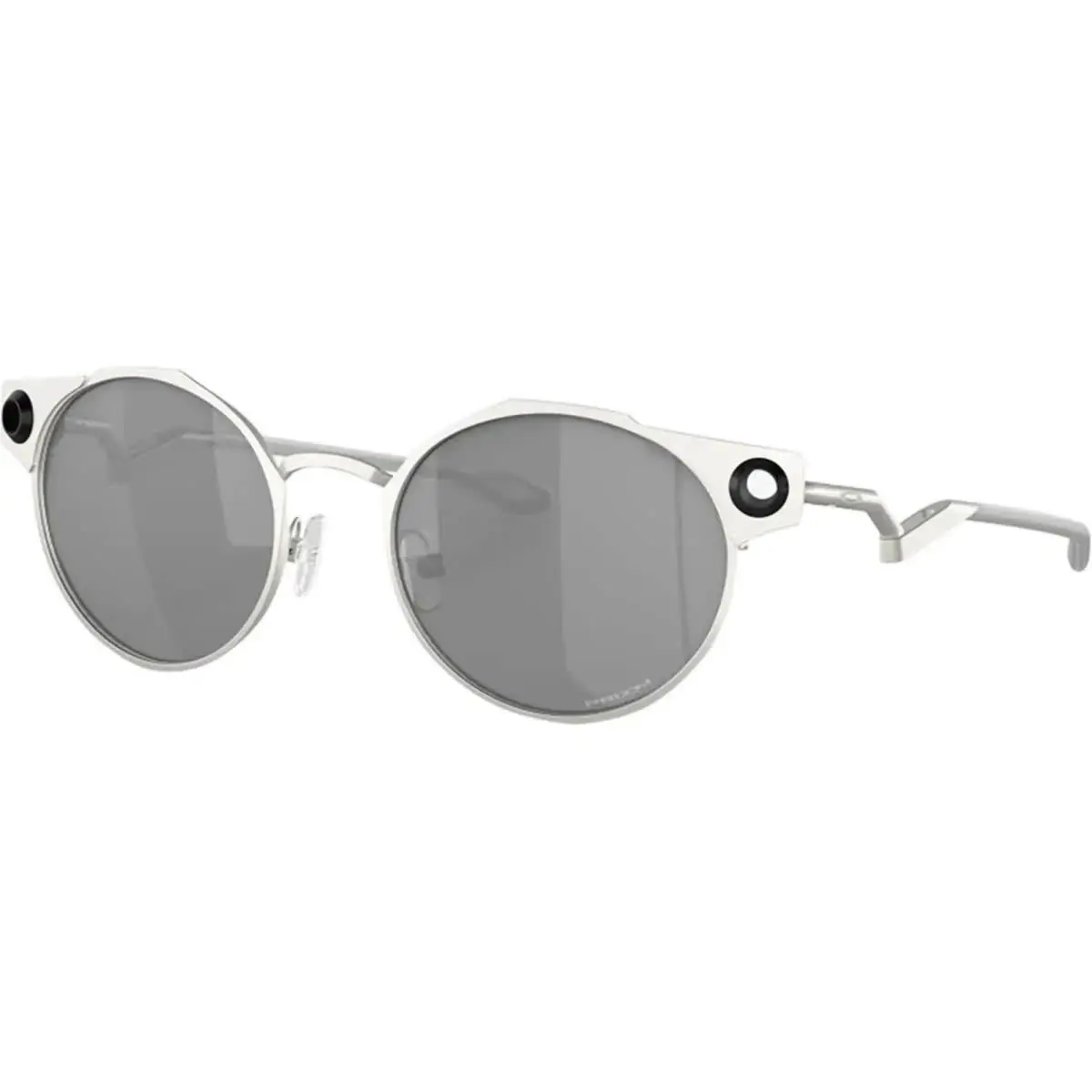 Oakley Men`s Deadbolt Satin Chrome/prizm Black OS Sunglasses - Satin Chrome/Prizm Black, Frame: Silver, Lens: Grey