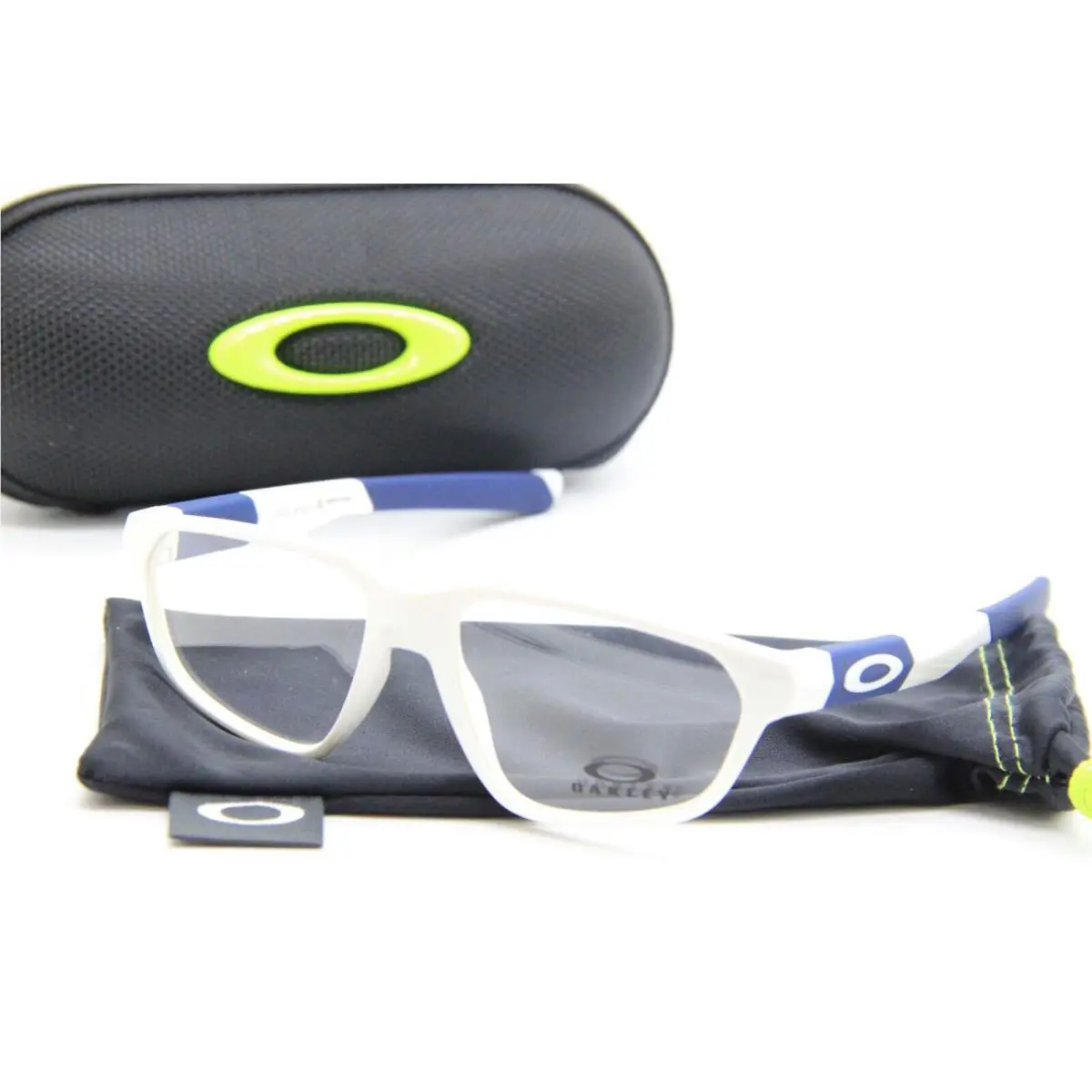 Oakley OY 8011-0249 Tail Whip White Blue Eyeglasses W/case 49-14