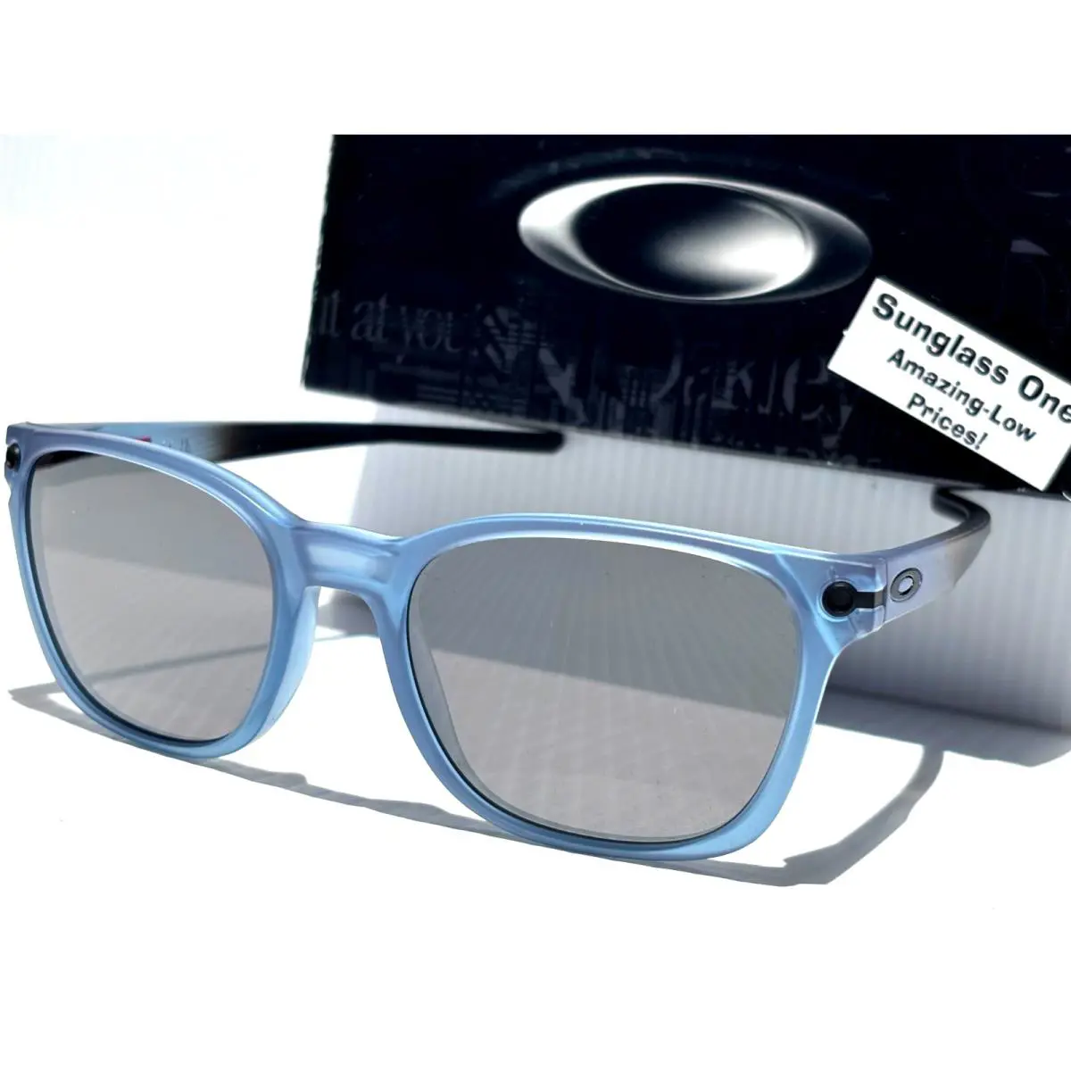 Ojector Matte Translucent Stoash Prizm Black Lens Sunglass 9018-17 by Oakley