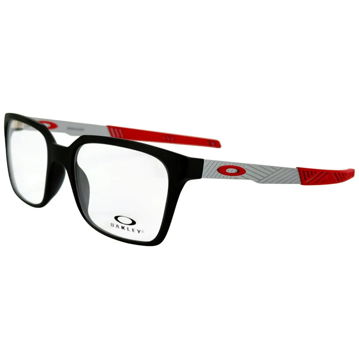 Oakley Dehaven OX8054 Mens Plastic Eyeglass Frame 02 Satin Grey Smoke 53-18 - Frame: Gray