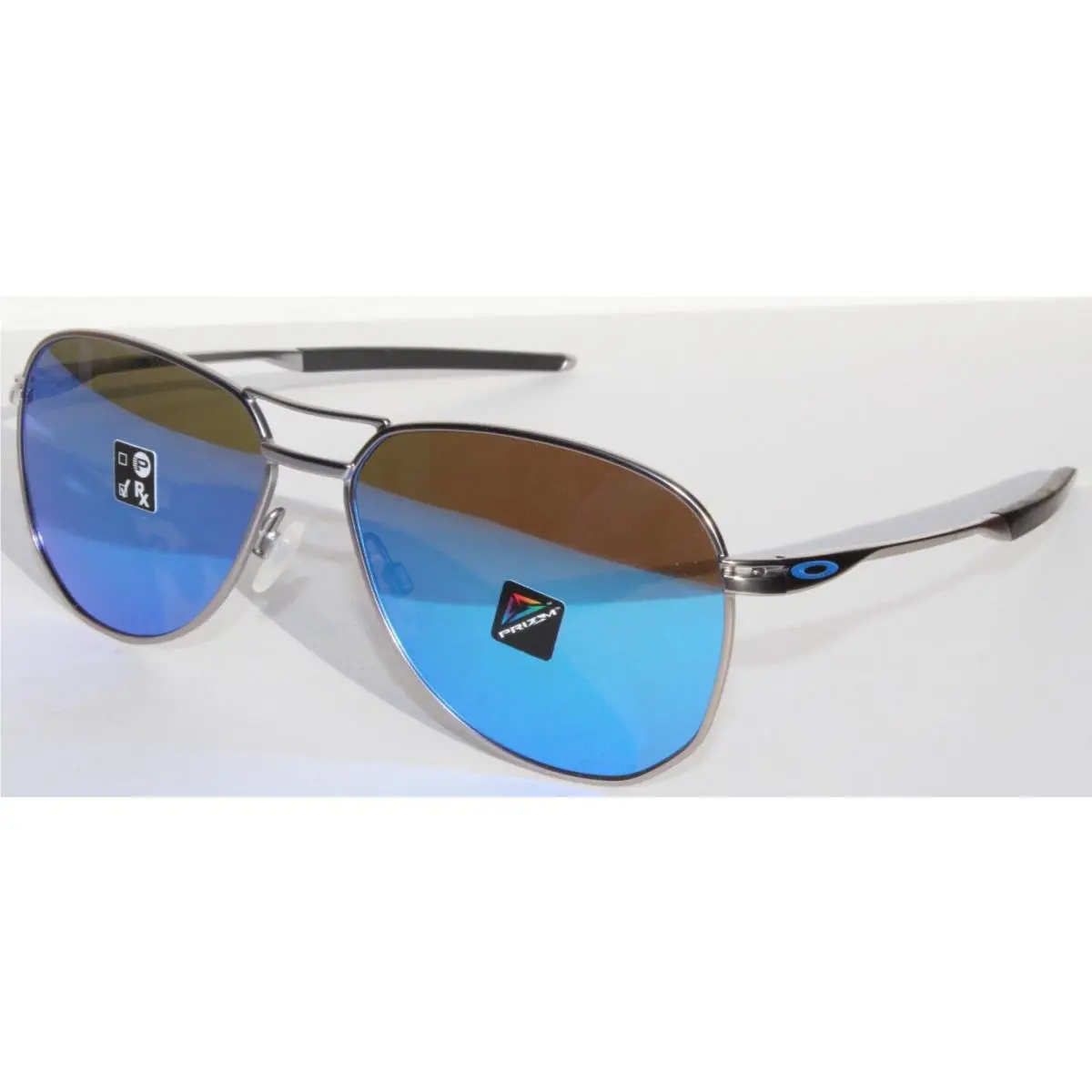 Oakley Men`s Contrail Satin Chrome/prizm Sapphire OS Sunglasses