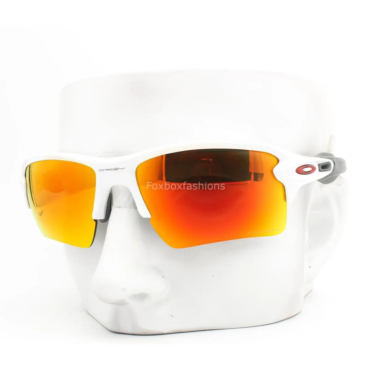 Flak 2.0 XL Sunglasses OO9188-9359 Polished White Prizm Ruby W/case by Oakley