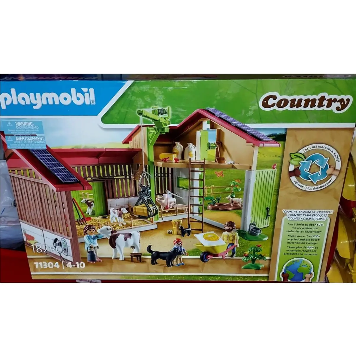 Playmobil Country 71304 Large Farm Deluxe Set w/182 Pieces - For Age 4+
