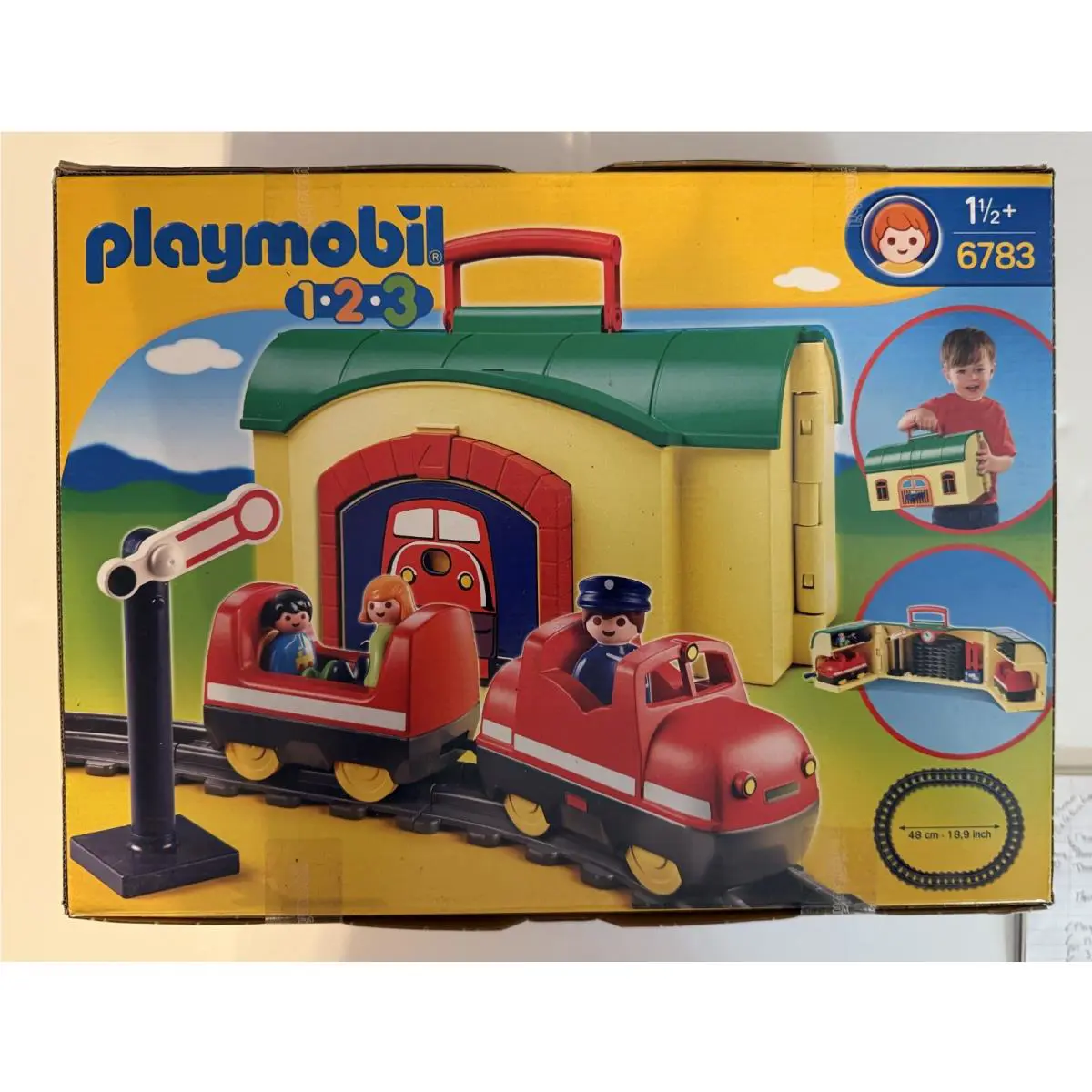 Playmobil 1.2.3 6783 My Take Along Train Stores in The Train Station