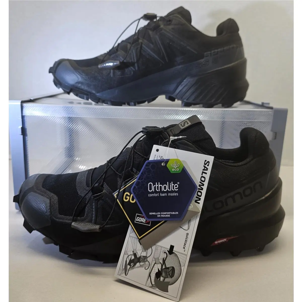 Salomon Women`s Speedcross 5 Gtx Ortholite/goretex Trail Running Sneaker Sz 9.5