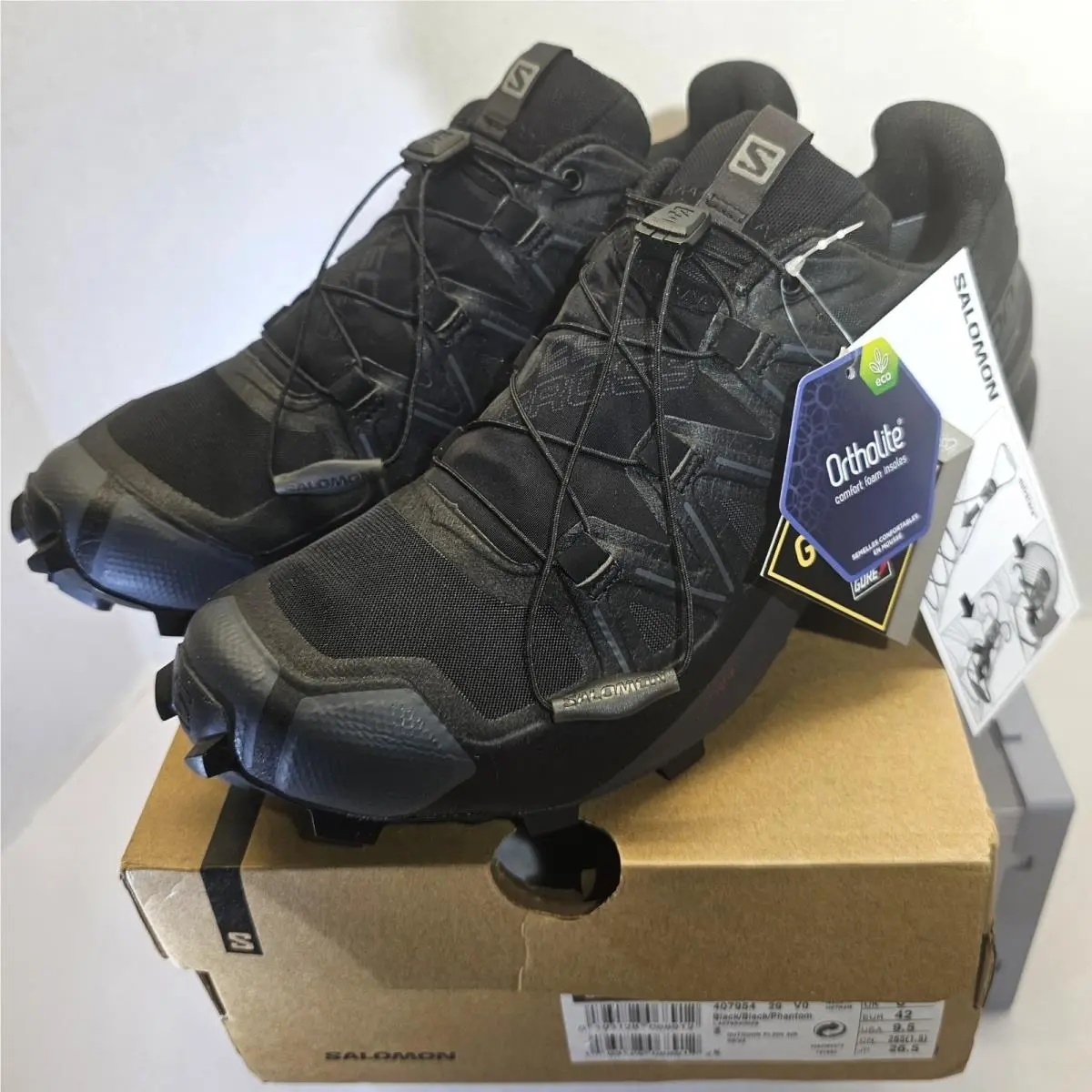 Salomon shoes - Salomon Speedcross 5 GTX - Speedcross GTX - 407954 - Black/Black/Phantom 0