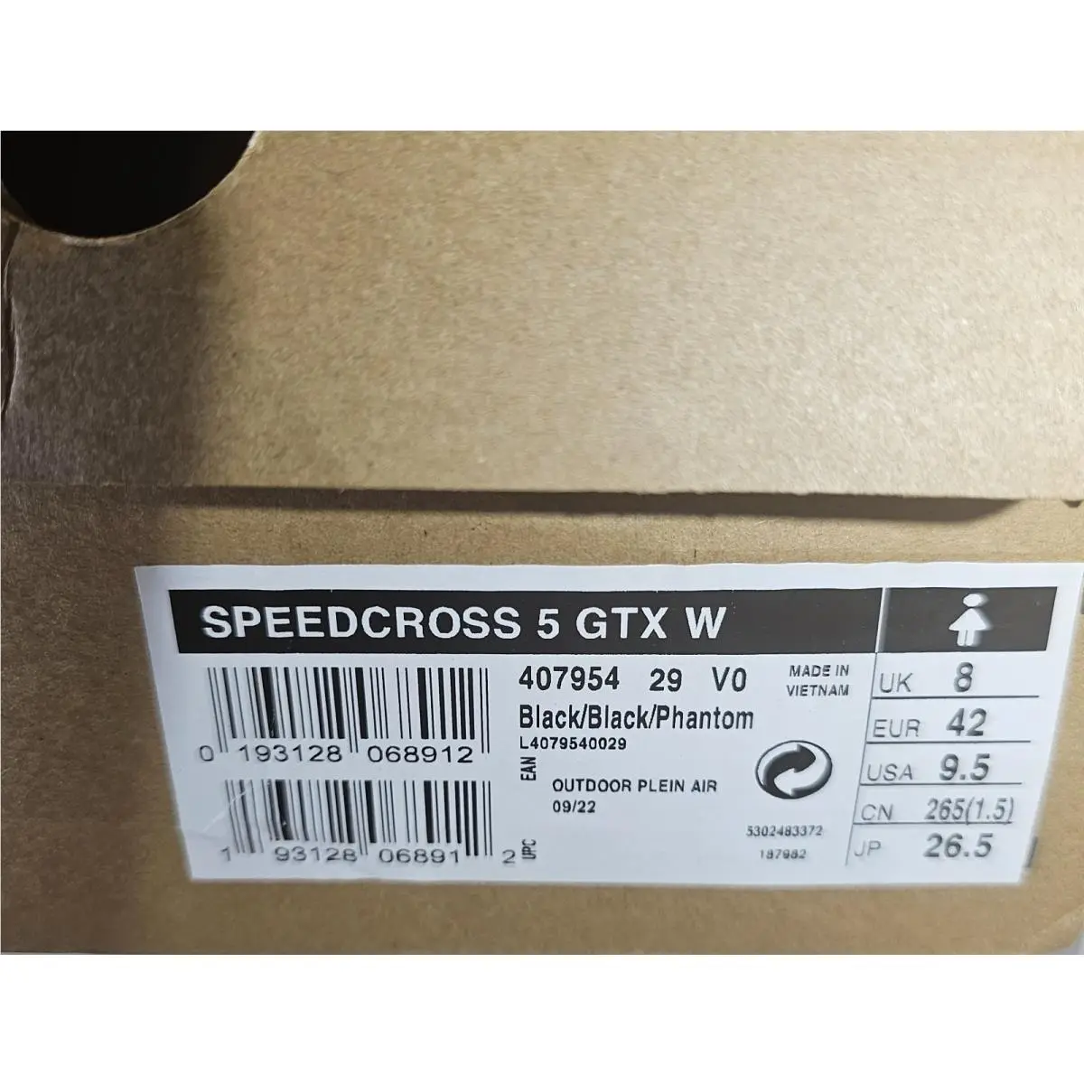 Salomon shoes - Salomon Speedcross 5 GTX - Speedcross GTX - 407954 - Black/Black/Phantom 1