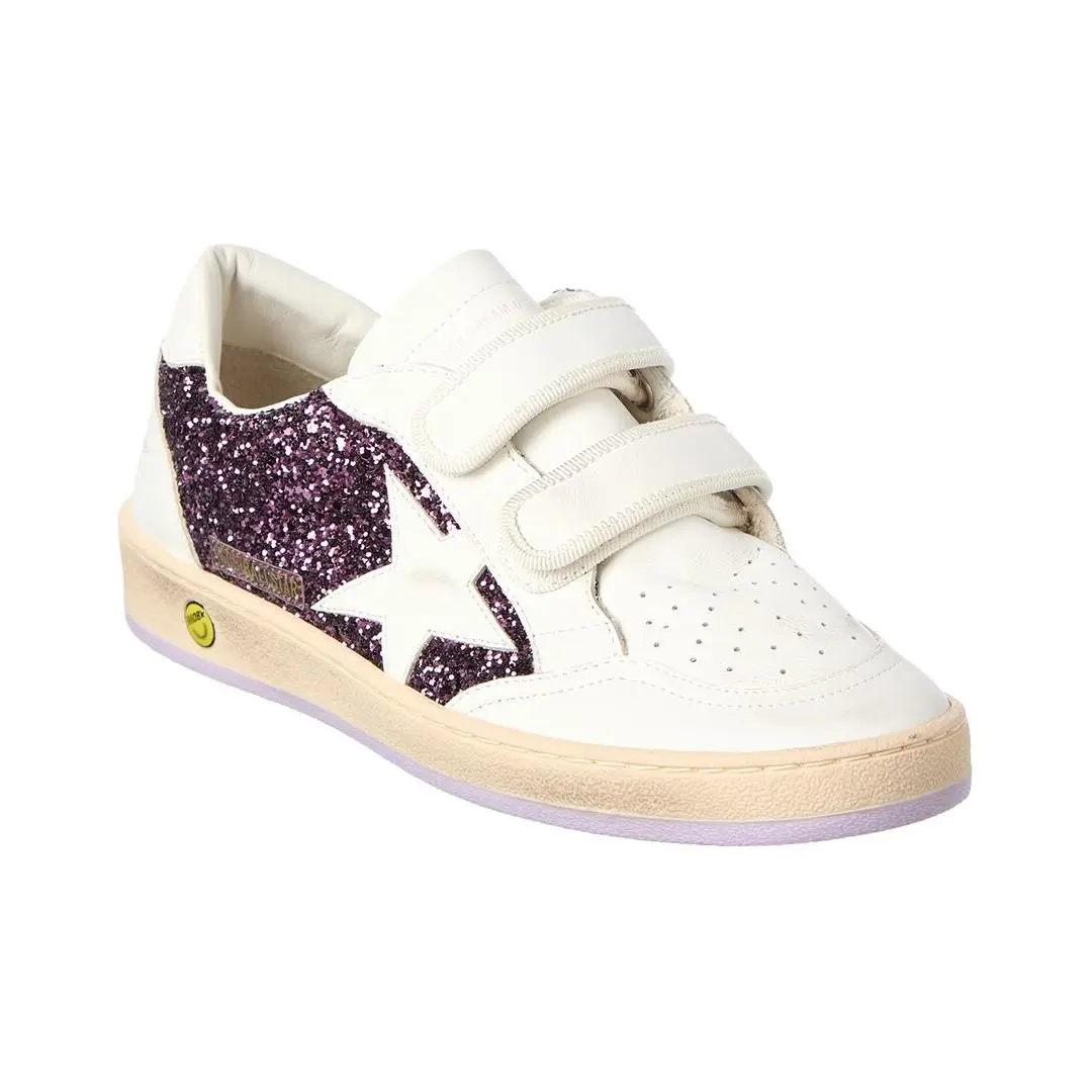 Golden Goose Ballstar Strap Glitter Leather Sneaker