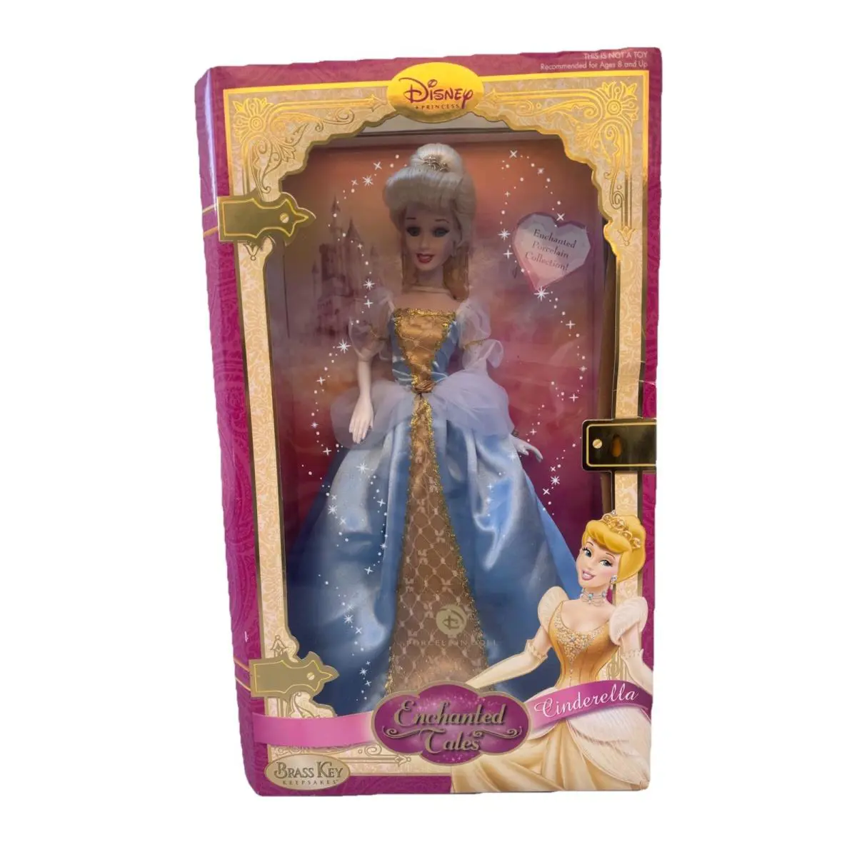 Disney Enchanted Tales Cinderella 16 Inch Porcelain Doll 2007 Barbie Doll