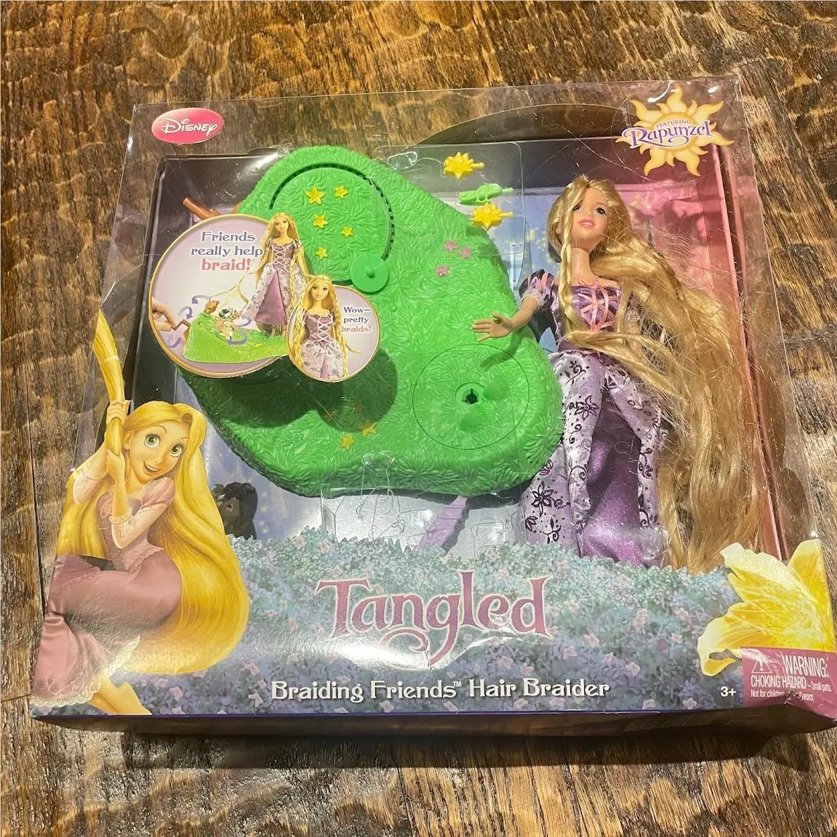 Mattel Disney Princess Tangled Braiding Friends Hair Braider Rapunzel Htf