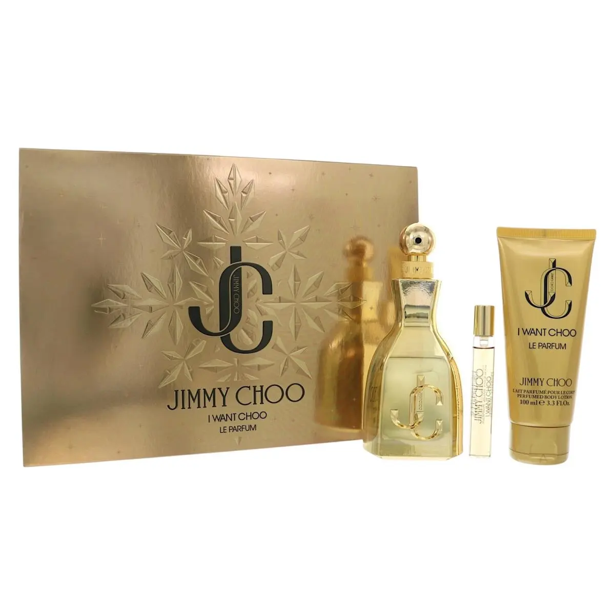 I Want Choo Le Parfum  Gift Set For Women 3Pc Gift Set-3.3 Oz by Jimmy Choo