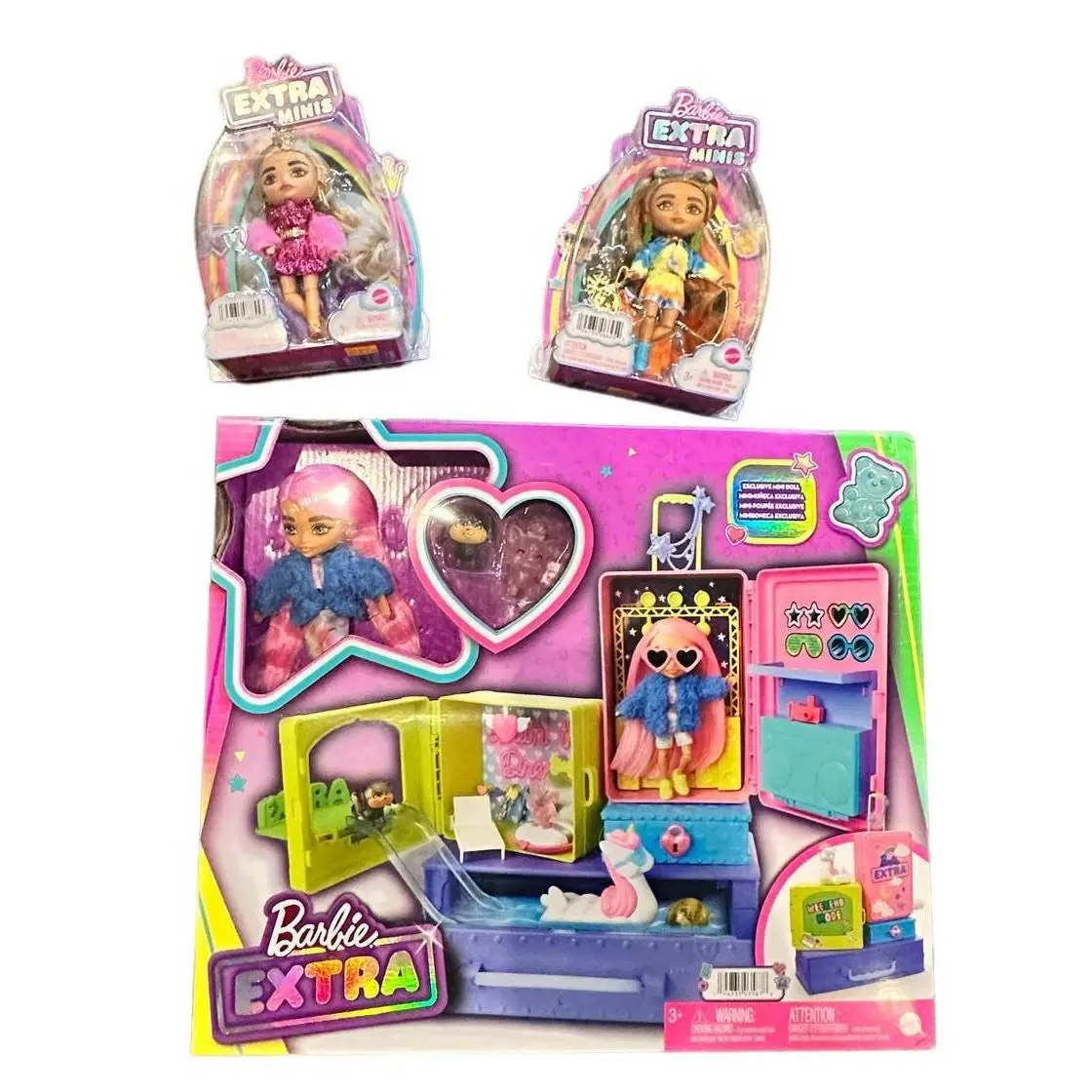 Barbie Extra Pets Minis Playset with 2 Additional Mini Dolls