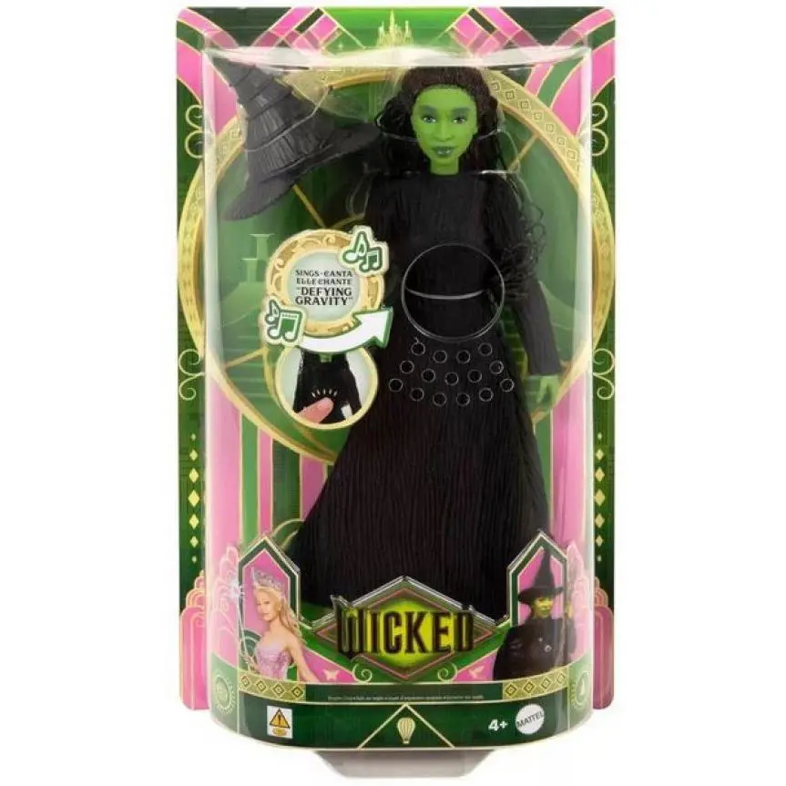 Wizard of Oz Wicked Elphaba Singing Fashion Doll Sings Defying Gravity